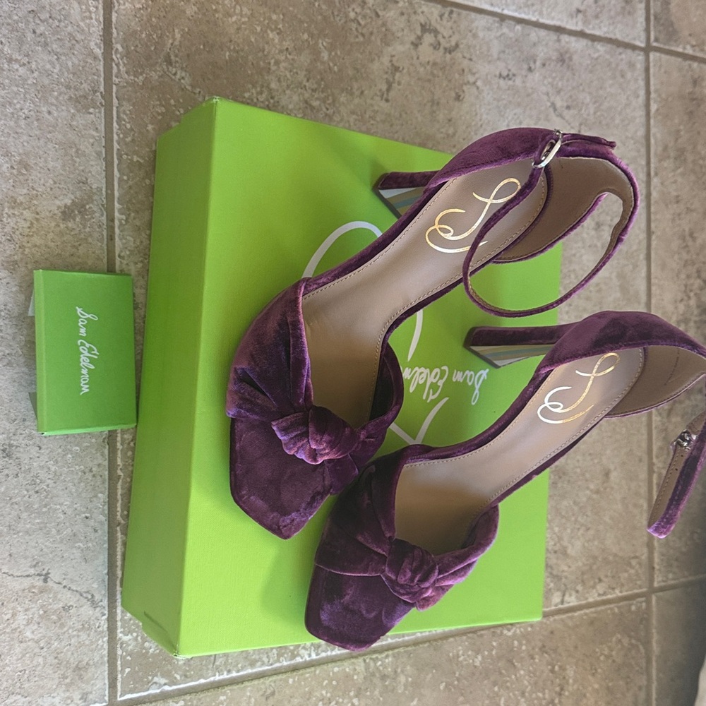 Sam Edelman Lucia, deep orchid velvet size 9.5
Worn inside